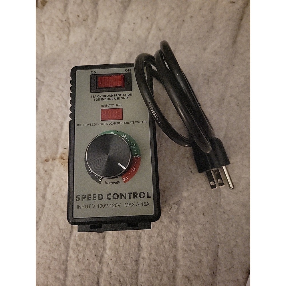 AC Motor Variable Speed Controller Overload‎ Protection Switch 120V 15A 4000W